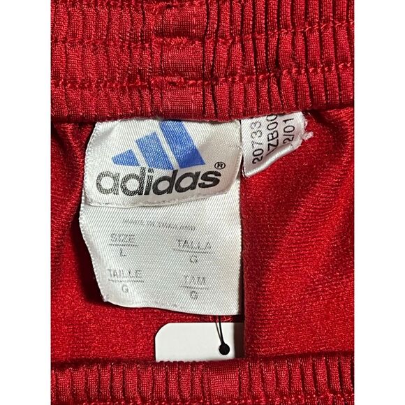 vintage 90’s Adidas Red Breakaway Adidas track pants with snaps on sides . L - Picture 6 of 6